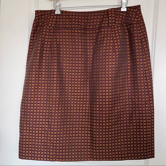 Pendleton Jacquard Squares Front Pocket Pencil Skirt - Picture 2 of 4